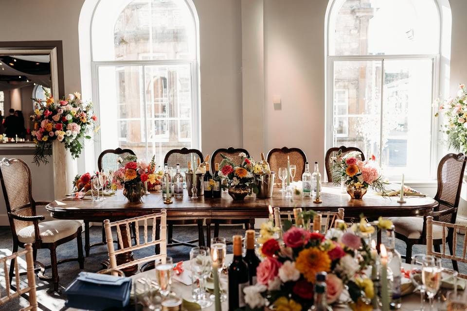 Top table