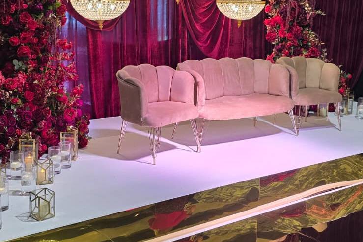 Indoor Wedding Reception Decor