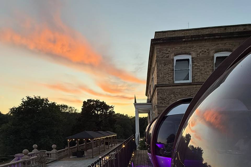 Outdoor Evening View Drinks