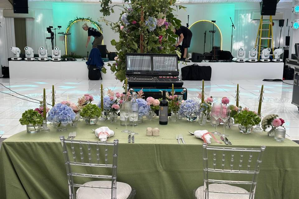 Indoor Wedding Reception Decor