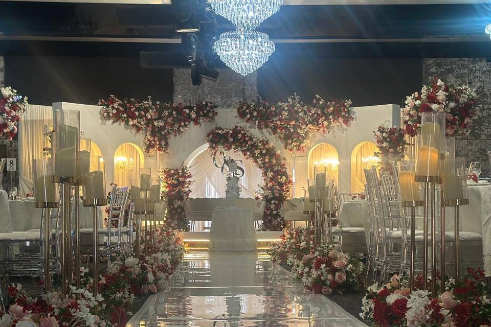 Indoor Wedding Reception Decor