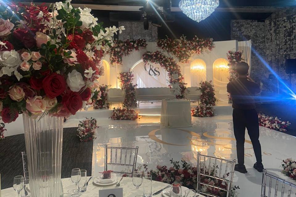 Indoor Wedding Reception Decor