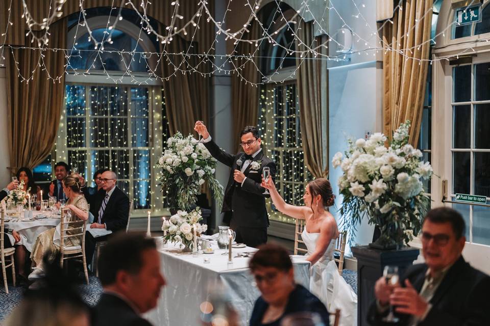 Speeches and top table