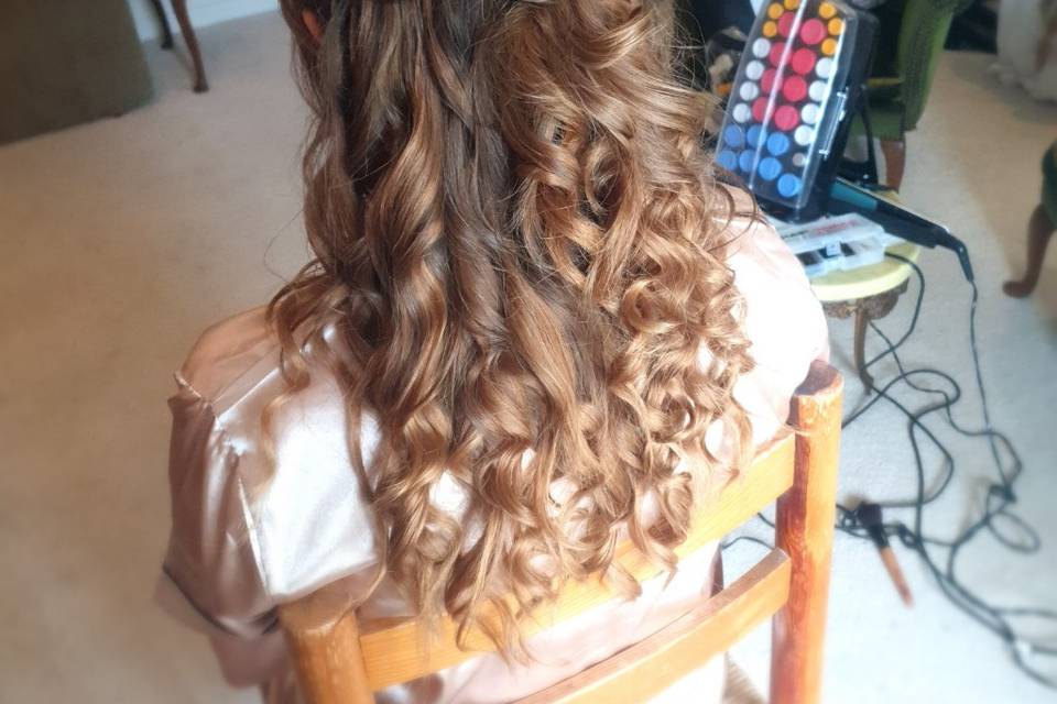 Leah's Wedding Hair