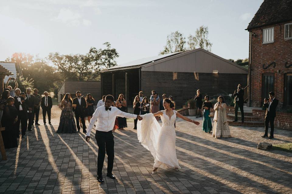 First dances outside!