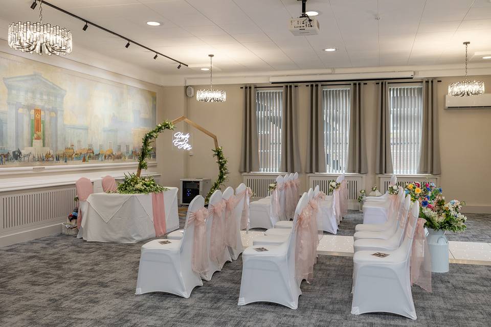 Ceremony in Euston Suite