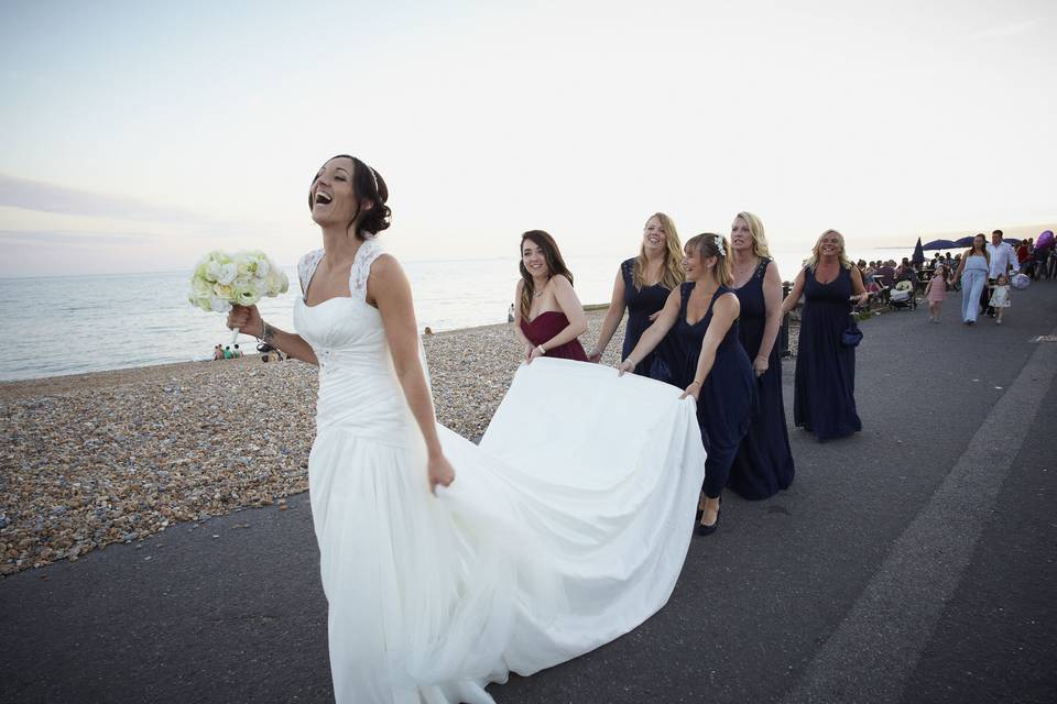 Reception on the beach