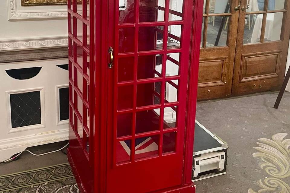 Red Iconic Telephone Booth