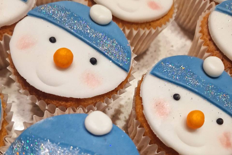 Xmas themed cupcakes