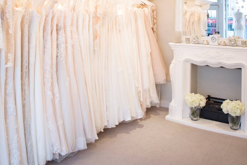 Rows of stunning dresses