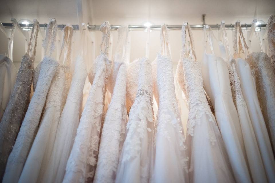 Rows of stunning dresses