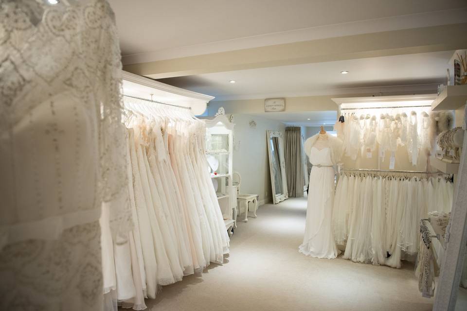Rows of stunning dresses