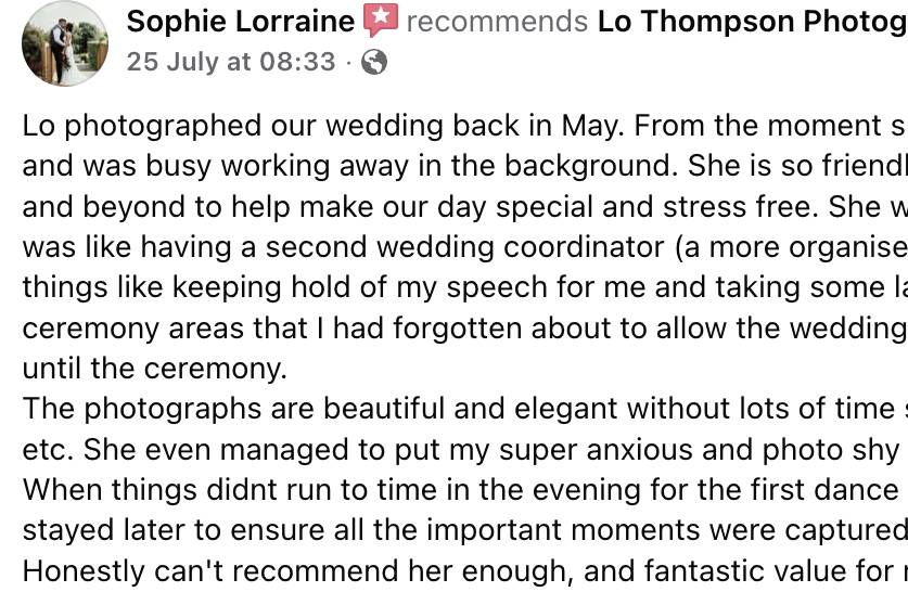Wedding Review