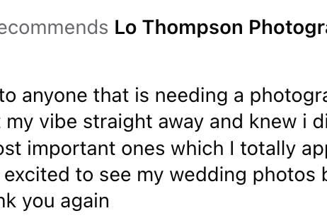 Wedding Review