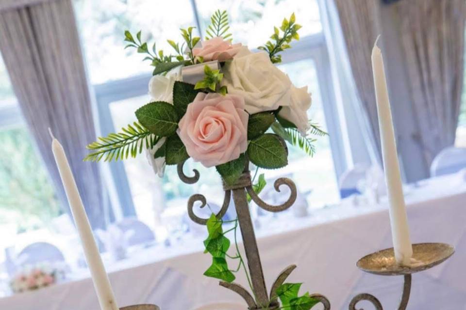 Candelabra table centre