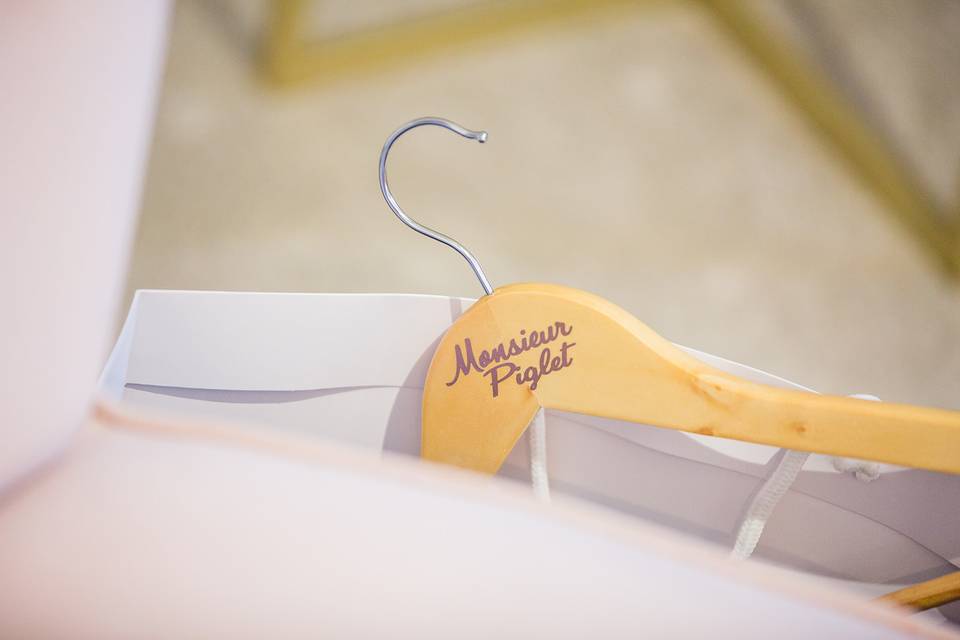 Vinyl Text for Custom Hangers