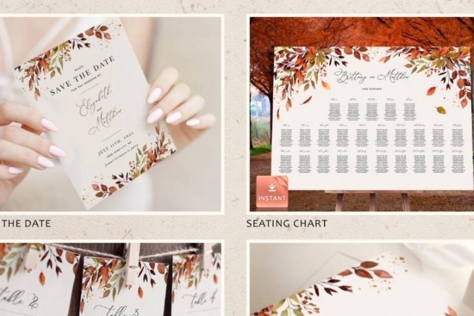 Autumnal Stationery Suite