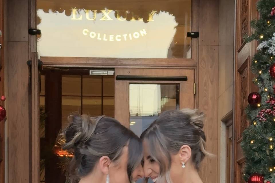 Bride and Bridesmaid