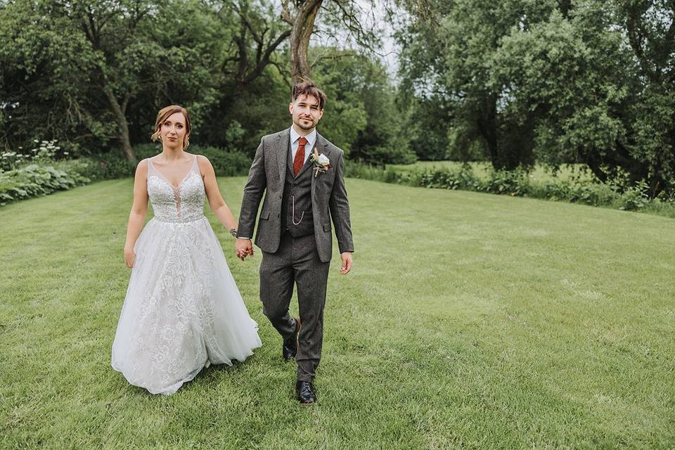 Bride and groom shot