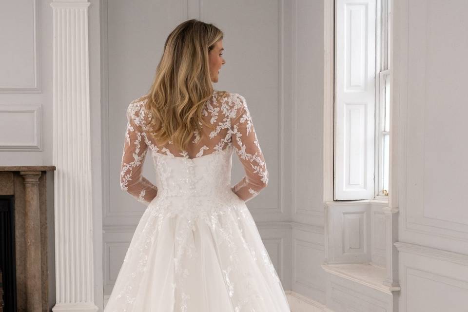 Rowan Dress, Cedar bridal coat