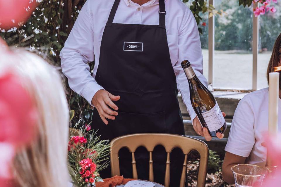 Pouring wine