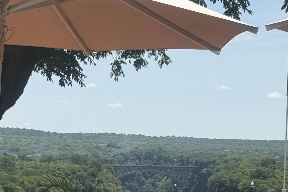 View to Victoria falls bridge