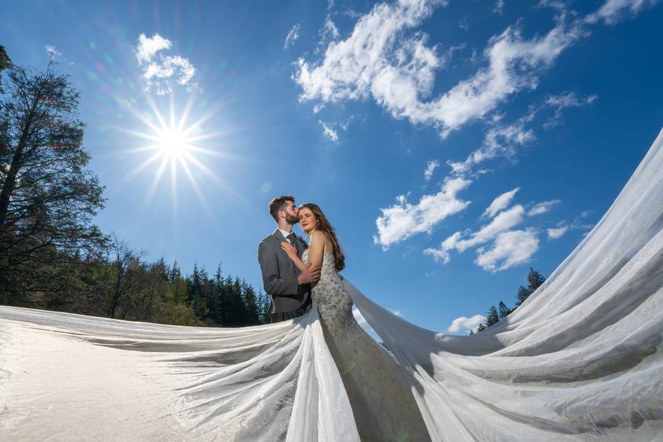 Creative wedding photography