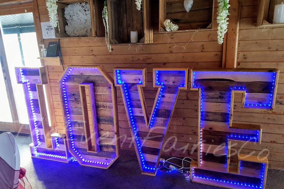 Handmade 4ft letters