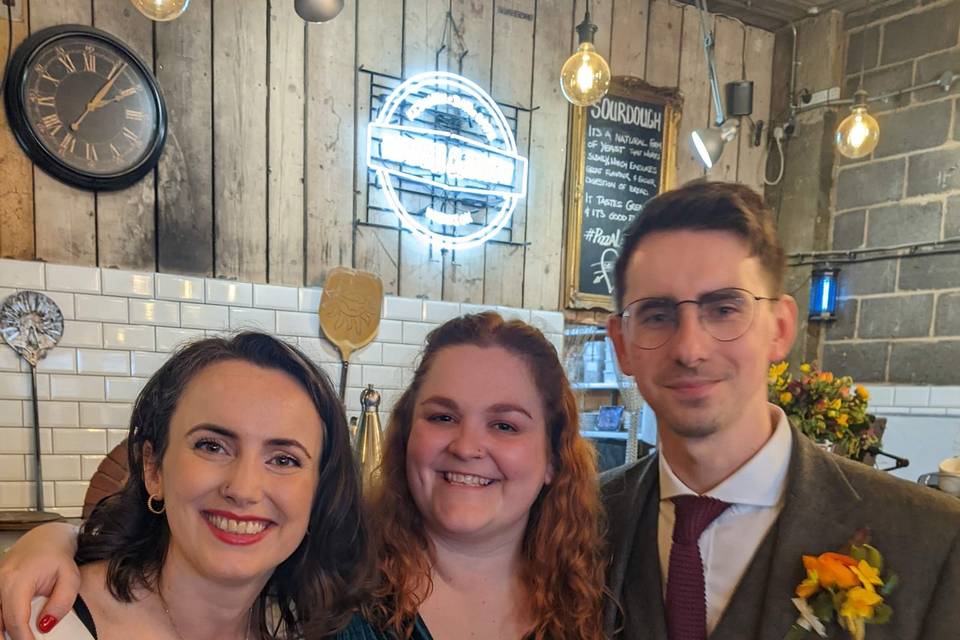 With one of my lovely couples