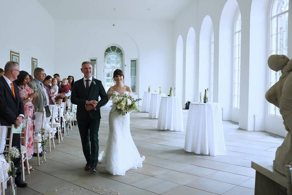 Walking down the aisle