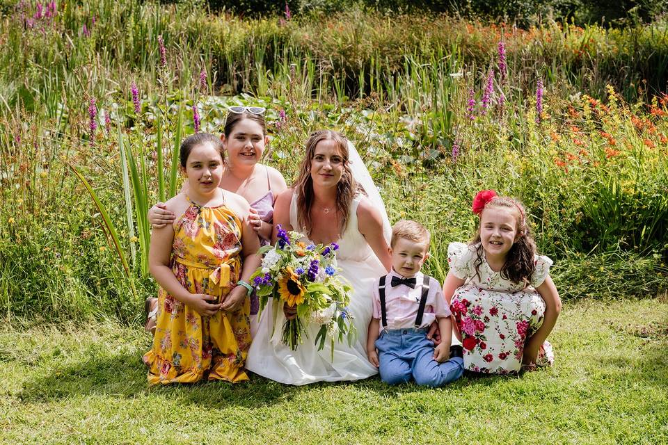 Bride and Nieces and Nephews