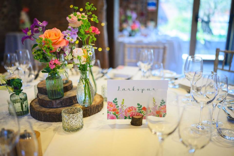 Floral table names
