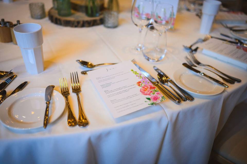 Floral menus