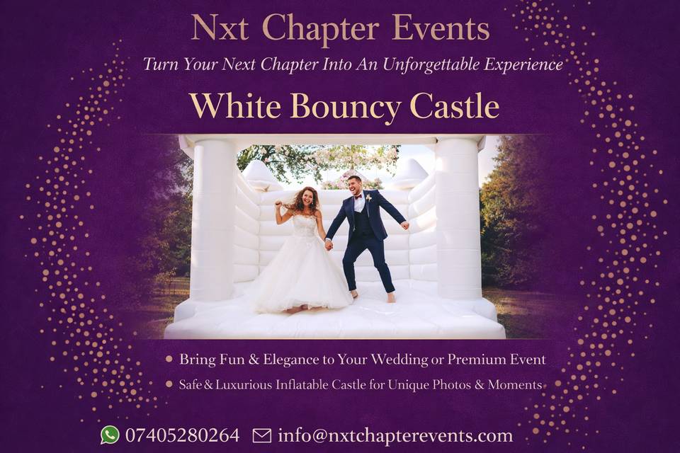 White Bouncy Castle