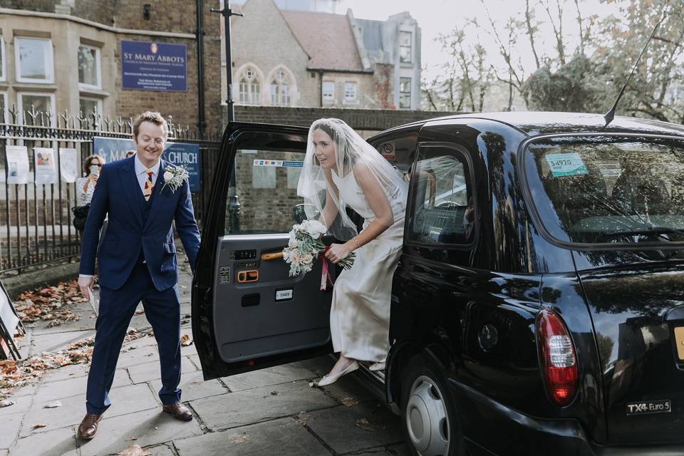 Arrival of the bride