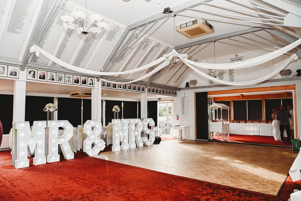 Mr & Mrs Light Up Letters