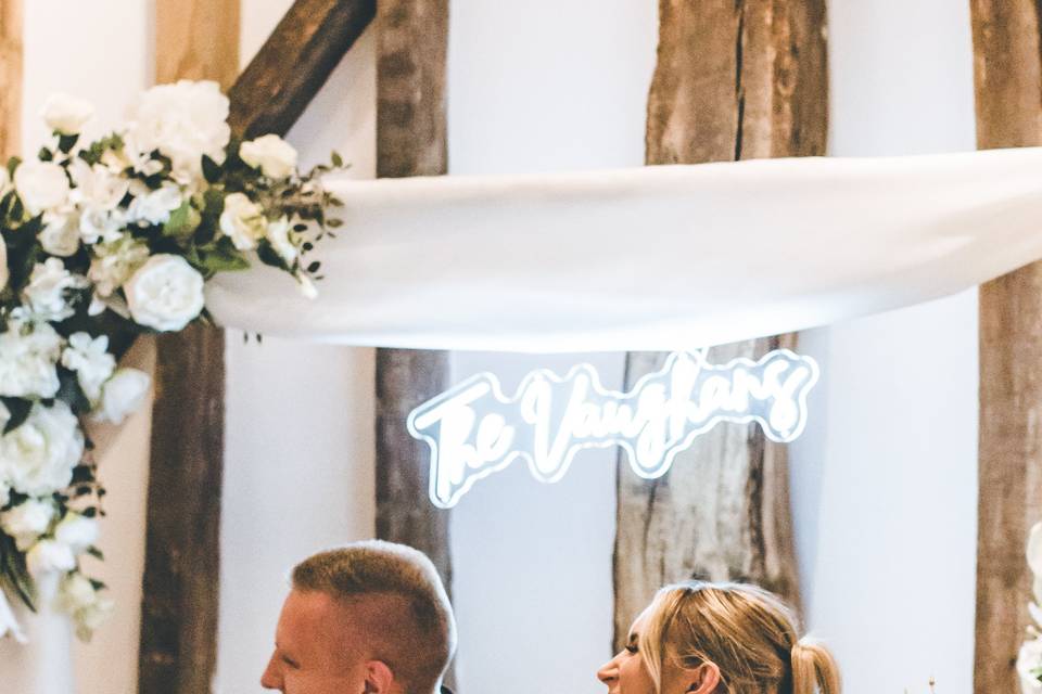 Floral Voile Backdrop