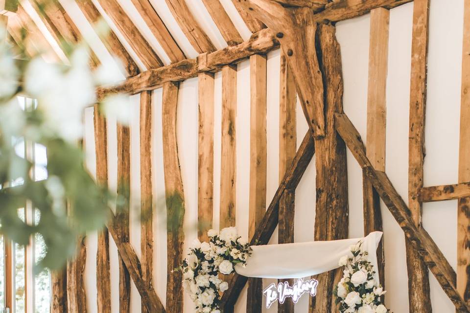 Floral Voile Backdrop