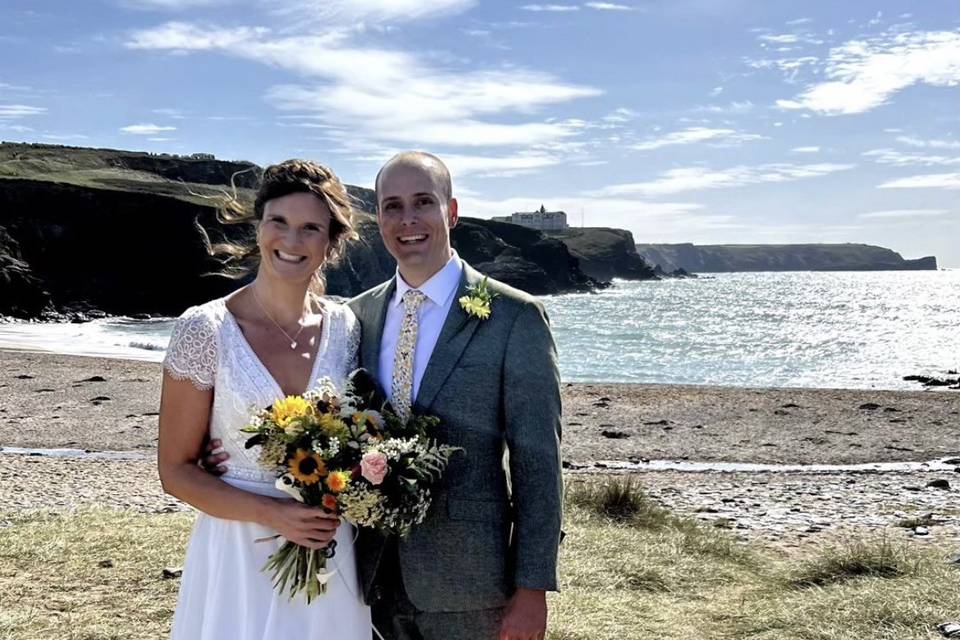 Aimee & Rupert at Gunwalloe