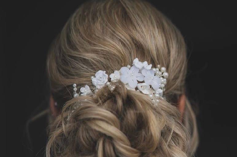 Hair shot bride