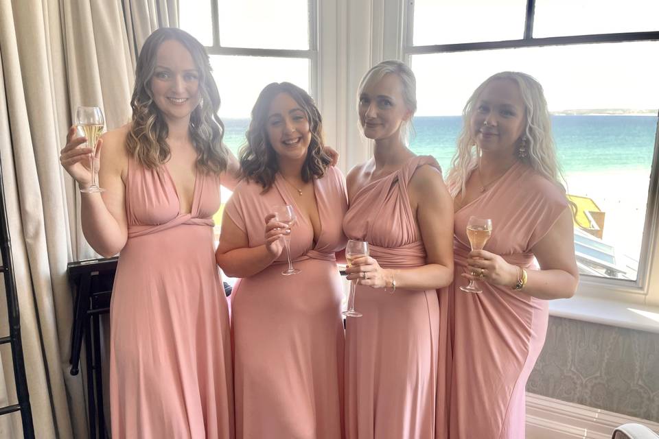 Bridemaids group shot