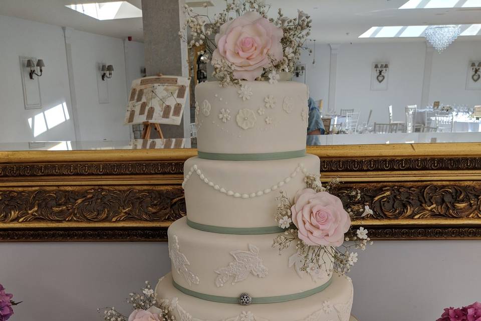 Lace Wedding Cake