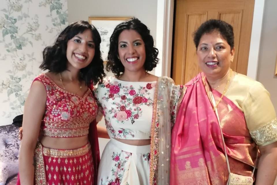 Indian wedding hair and makeup