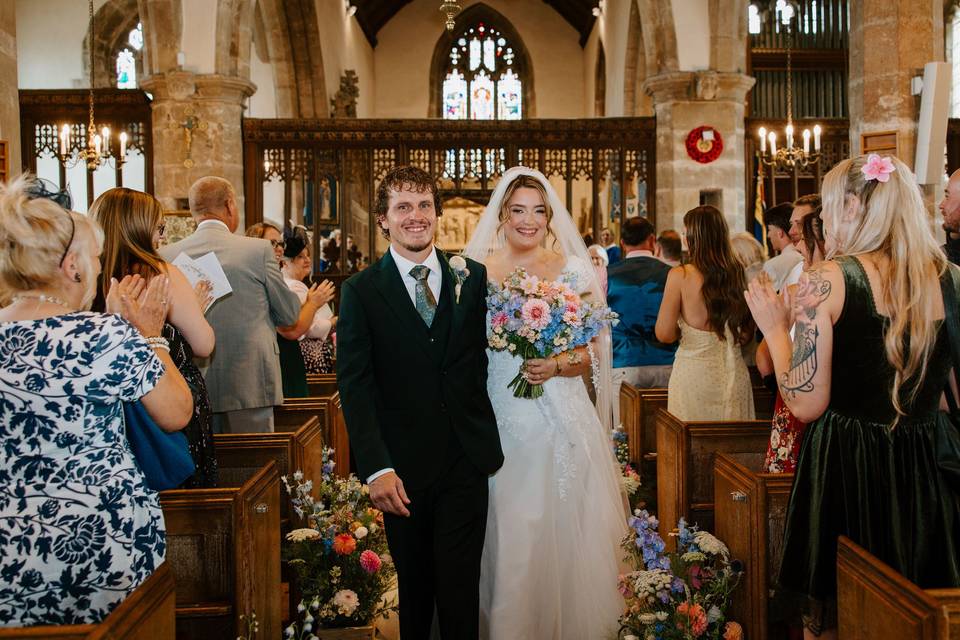 The happy couple