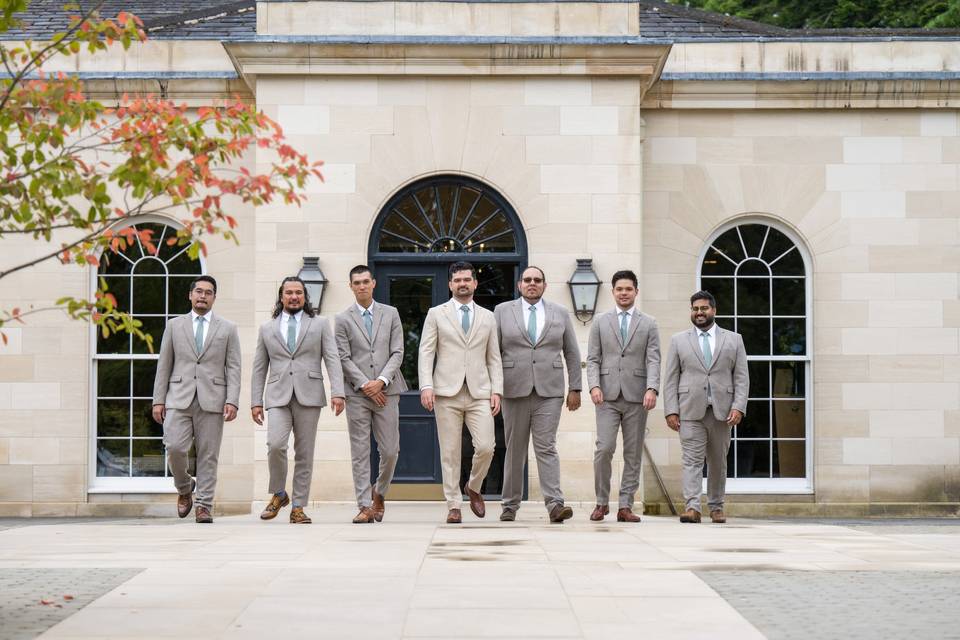 Groomsmen at Rudding Park