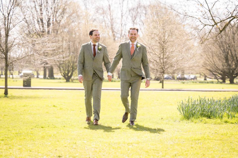 Spring wedding on The Stray