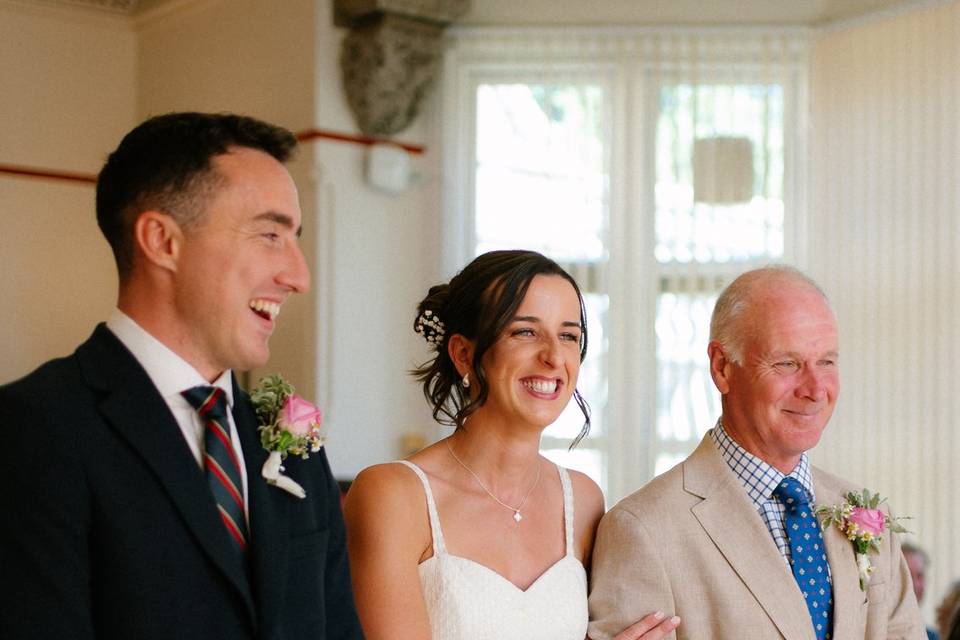 Groom, Bride and FOB