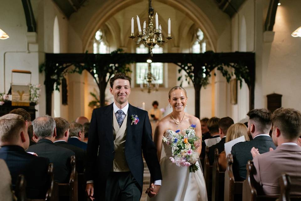 Bride and Groom after Marrying