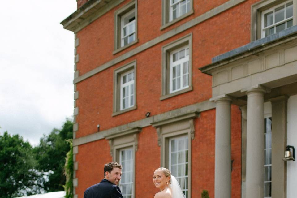 Bride and Groom Walking