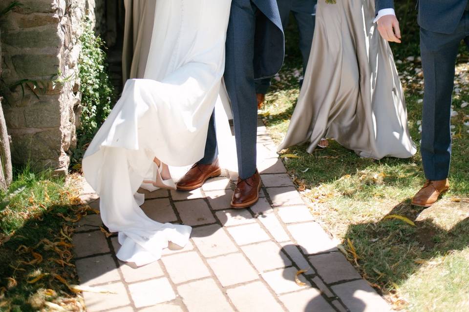 Groom Hugging Bride